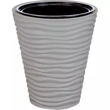 Кашпо Idea Дюна 34 h38.5 см v19.5 л пластик серый