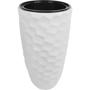 Кашпо Idea Мозайка 34 h63 см 9 л цвет белый