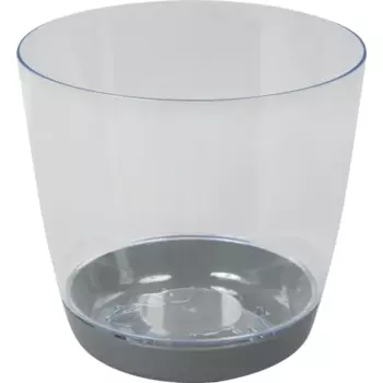 Кашпо Idea Орхидея 14 h13 см v1.5 л полистирол прозрачный