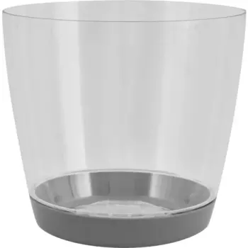 Кашпо Idea Орхидея 18 h16 см v3 л полистирол прозрачный