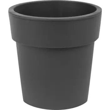 Кашпо Idea Тубус 20 h20 см v2.5 л пластик графитовый