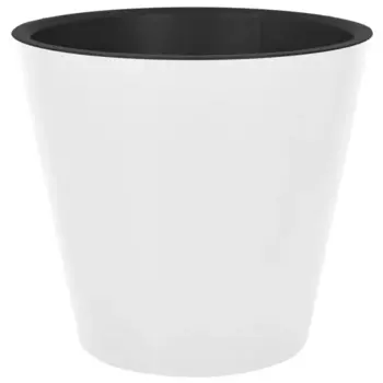 Кашпо London 12.5 h11.3 см v 1л пластик белый