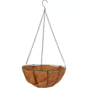 Кашпо подвесное с коковитой Газонcity ø35 h20 см v6.65 л коричневый