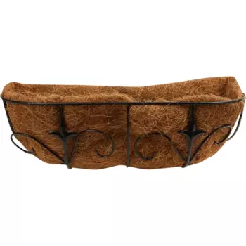 Кашпо с вкладышем из коковиты декоративное L45