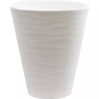 Кашпо Валенсия 21.5 h23.5 см v5.2 л пластик белый