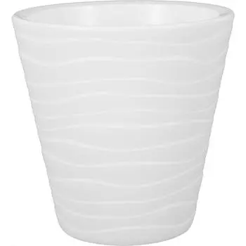 Кашпо Валенсия 15.5 h16 см v2 л пластик белый