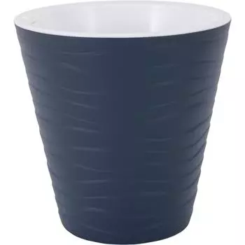 Кашпо Валенсия 15.5 h16 см v2 л пластик тёмно-серый