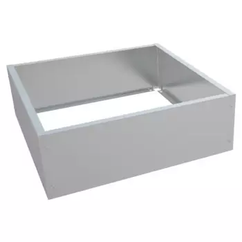 Каскад квадратных клумб 101x15x19 см сталь серый 3 шт