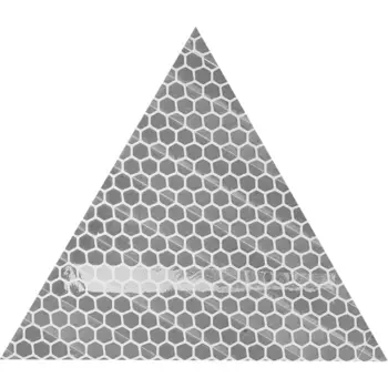 Катафот дорожный 100x100x100 мм белый