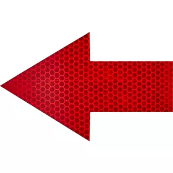 Катафот дорожный 50x140x90 мм красный