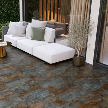 Керамогранит Alma Ceramica Oxide 60x60 см 1.8 м матовый цвет бирюзово-коричневый