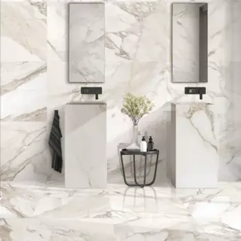 Керамогранит Arcadia Ceramica Aurora 60x120x0.9 см 1.44 м глянцевый цвет бежевый