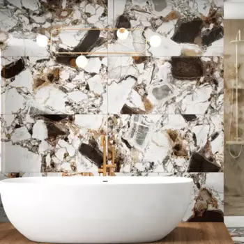 Керамогранит Arcadia Ceramica Grande Crystal 60x120 см 1.44 м глянцевый цвет белый