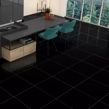 Керамогранит Concor Super Black 60x60 см 1.44 м полированный цвет черный