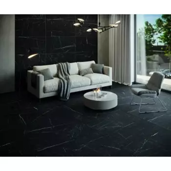 Керамогранит Estima RL03 80x80 см 1.28 м неполированный цвет черный