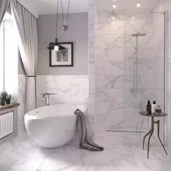 Керамогранит «Grata White» PG01 60x30 см 1.44 м² цвет серый