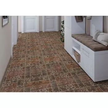 Керамогранит Керамин Грес Рустик Бастион 40x40 см 1.76 м матовый цвет коричневый