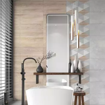 Керамогранит LB Ceramics Софт Вуд 30x60 см 1.44 м матовый цвет бежевый геометрия