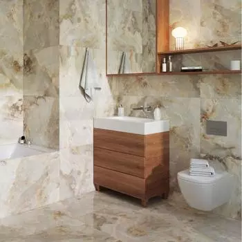 Керамогранит Incolor Miracle 60x120x0.8 см 1.44 м полированный цвет желтый оникс