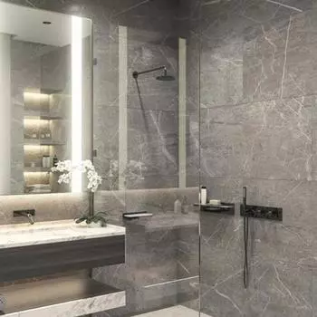 Глазурованный керамогранит Estima МО103 60x120x1 см 1.44 м неполированный цвет серый