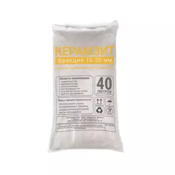 Керамзит фракция 10-20 мм 24 кг