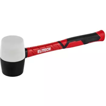 Киянка резиновая черно-белая Elitech 620201 450 г