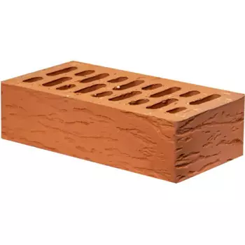 Кирпич облицовочный Рустика M125 красный 250x120x65 мм 1 НФ