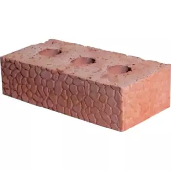 Кирпич рядовой керамический полнотелый с отверстиями М150 красный 250x120x65 мм 1 НФ
