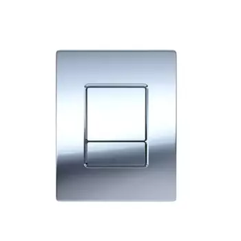 Клавиша смыва для инсталляции Aquatek PNN-0000002, пневматическая, пластик, цвет хром