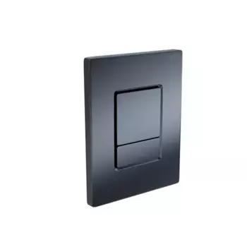 Клавиша смыва для инсталляции Aquatek PNN-0000004, пневматическая, пластик, цвет оружейная сталь