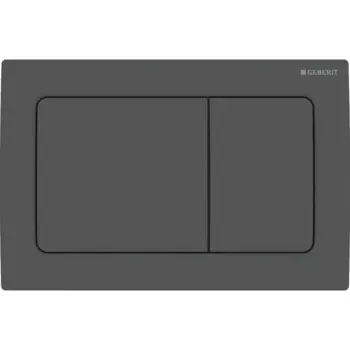 Клавиша смыва Geberit Alpha 30 механическая пластик цвет черный матовый
