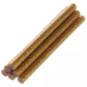 Клеевые стержни 8x100 мм золотые 6 шт.