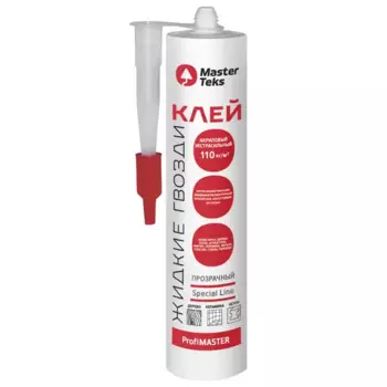 Клей акриловый MasterTeks экстрасильный прозрачный 280 г