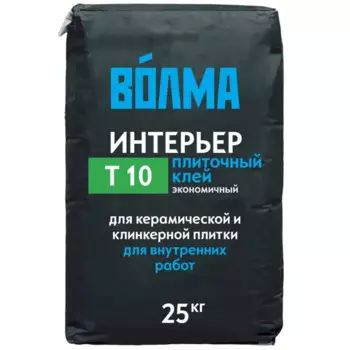 Клей цементный Волма Интерьер Т10 25 кг