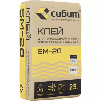 Клей для блоков Сибит 25 кг