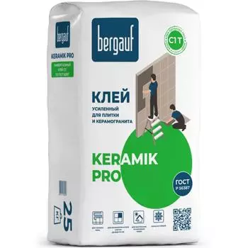 Клей для керамогранита Bergauf Keramik Pro 25 кг
