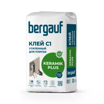 Клей для плитки Bergauf С1 Keramik Plus 25 кг