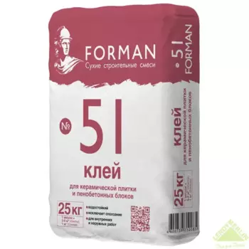 Клей для плитки Forman 51 25 кг