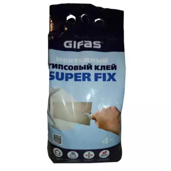 Клей гипсовый монтажный Gifas Super Fix 4 кг