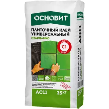 Клей для плитки Основит Старпликс AC11 25 кг