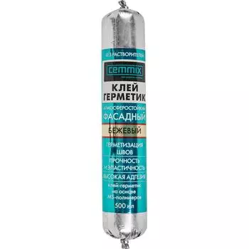 Клей-герметик фасадный Cemmix 500 мл бежевый