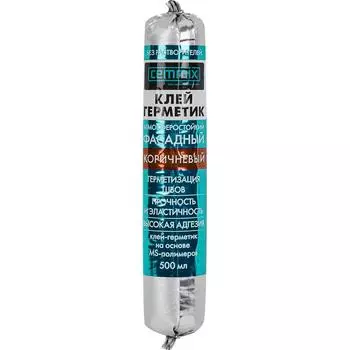 Клей-герметик фасадный Cemmix 500 мл коричневый