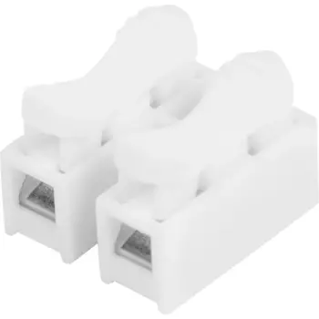 Клеммы нажимные пружинные для осветительного оборудования Duwi СМК 823-2-10 2-проводные 2.5мм белые 5шт 26738 6