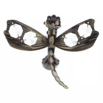 Клипса «Стрекоза» цвет золото антик 4 см