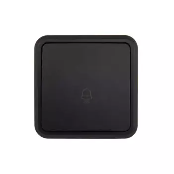 Кнопка для дверного звонка проводная Lexman First цвет черный