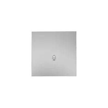 Кнопка для дверного звонка проводная Lezard Zima цвет серый матовый