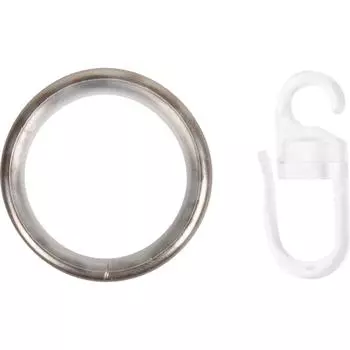 Кольцо с крючком Inspire металл цвет никель 2 см 10 шт