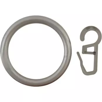 Кольцо с крючком Русские Карнизы D28 мм пластик цвет морена 2.8 см 4 шт