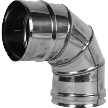 Колено Corax 4 секции угол 90 (430/0.5мм) D120 мм