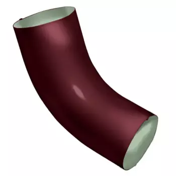 Колено 60° РЕ 90 мм цвет красный